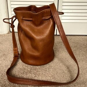 Coach Sonoma pebbled leather 80’s vintage bucket bag in Saddle